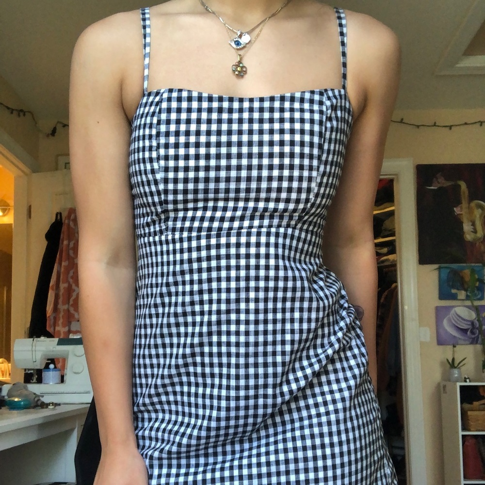 Gingham print brandy Melville dress